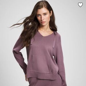 Soma 24/7 Cotton Sweater Hoodie purple flint lilac lavender new condition large